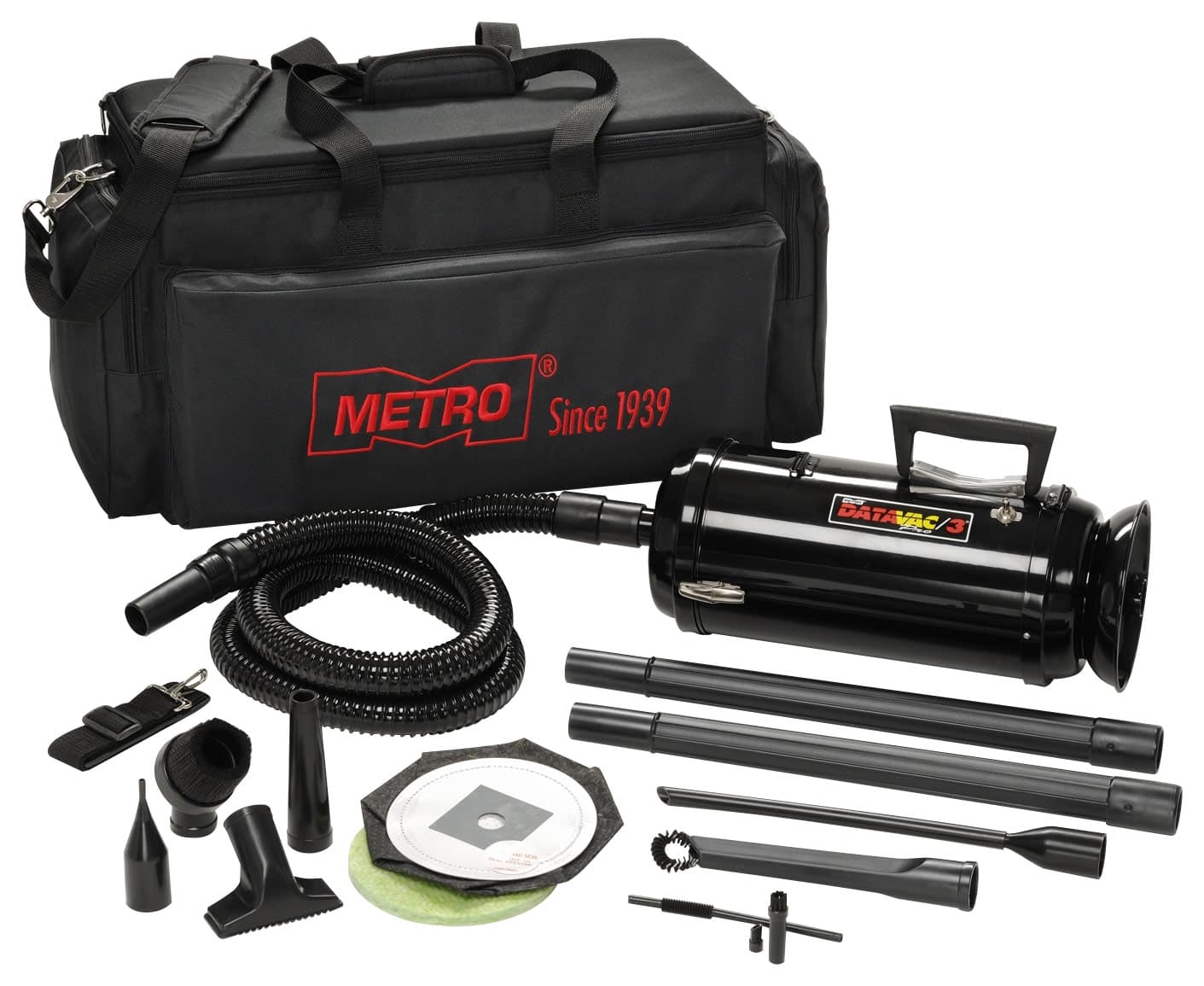 Front. MetroVac - DataVac 3 Handheld Computer Vacuum - Black.