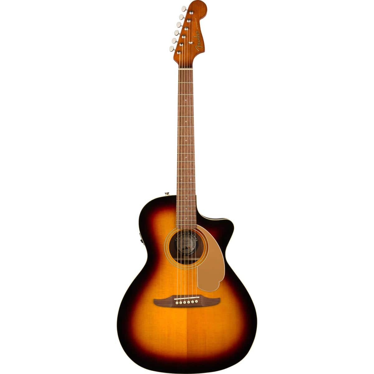 Fender - Newporter Player Acoustic Electric Guitar, Walnut Fingerboard, Sunburst