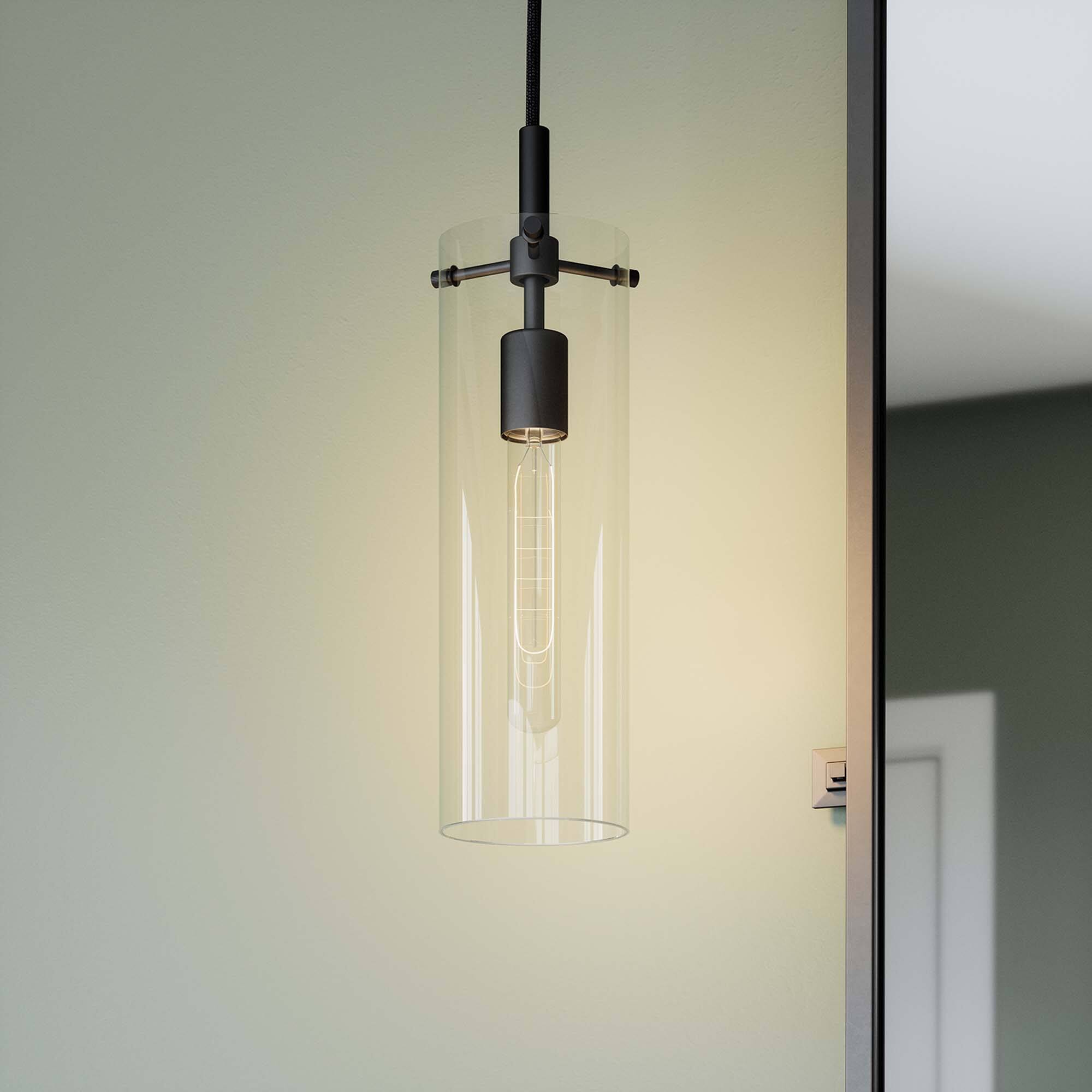 Skylark Pendant Light by Modway - Clear Black