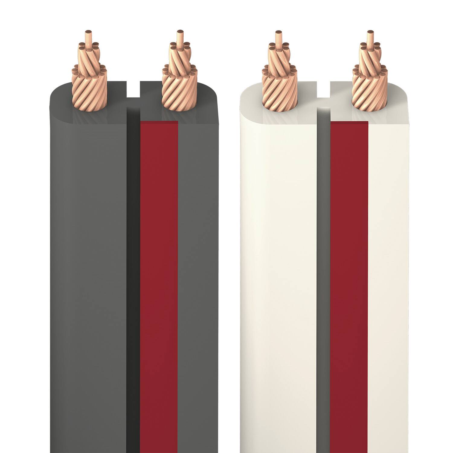 AudioQuest - X2 - 50' - Gray with Red Stripes