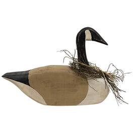 BreeBe - Distressed Primitive Wooden Canada Goose - Grey,Black, White