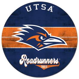 Jardine - UTSA Roadrunners 20'' x 20'' Retro Logo Circle Sign - Navy