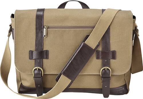 Front. Platinum™ - Laptop Messenger Bag - Brown.