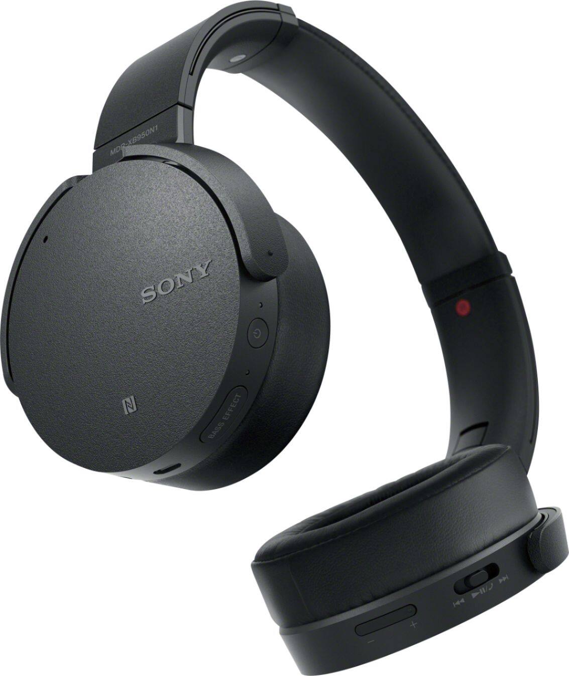 Alt View 11. Sony - XB950N1 Extra Bass Wireless Noise Cancelling Over-the-Ear Headphones - Black.