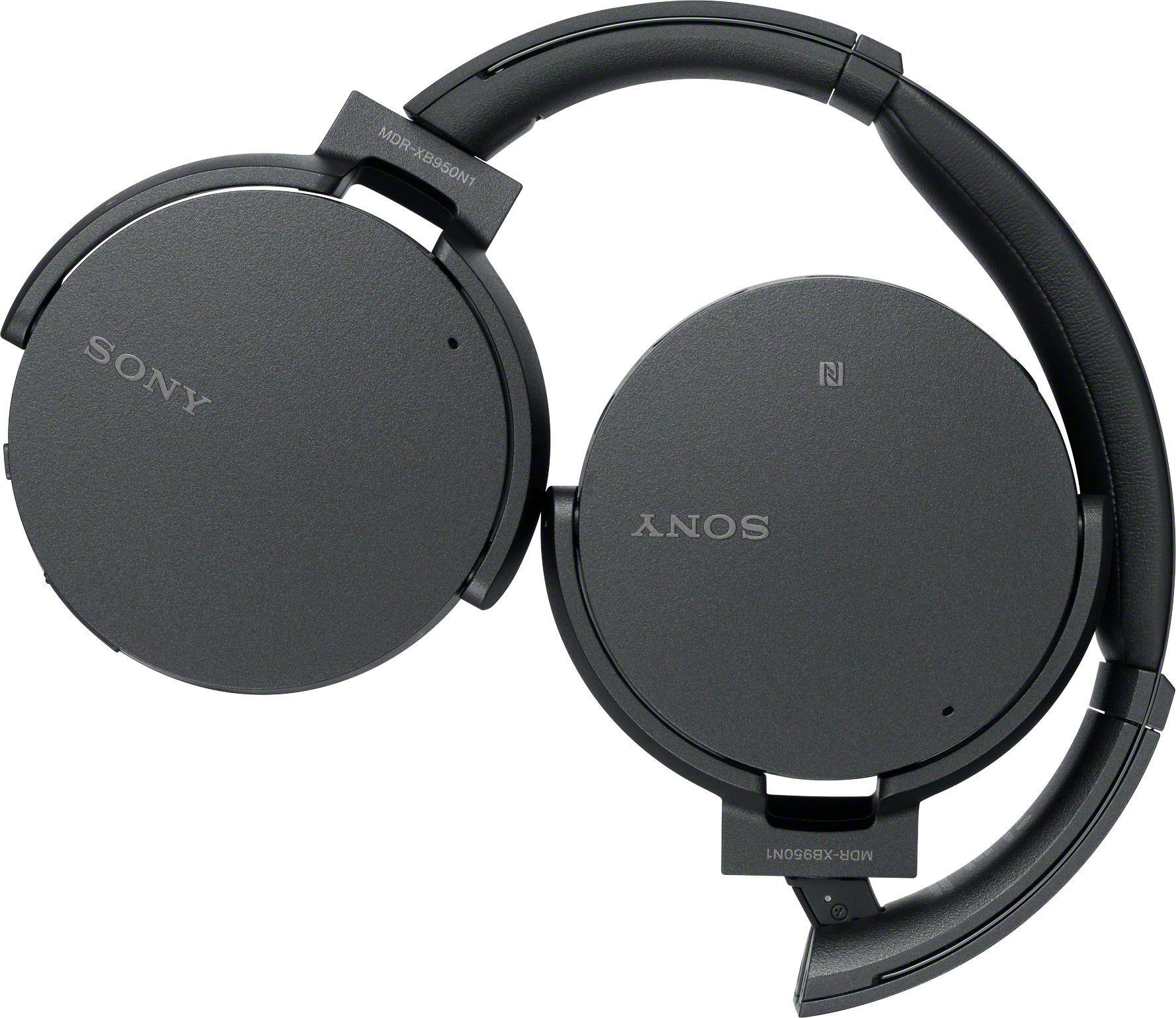 Alt View 16. Sony - XB950N1 Extra Bass Wireless Noise Cancelling Over-the-Ear Headphones - Black.