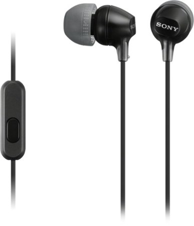 Sony - MDREX14AP Wired Earbud Headphones - Black