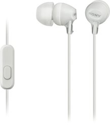Sony - EX14AP Wired Earbud Headphones - White - Front_Zoom