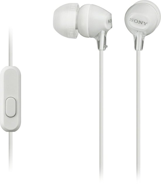 Front Zoom. Sony - MDREX14AP Wired Earbud Headphones - White.