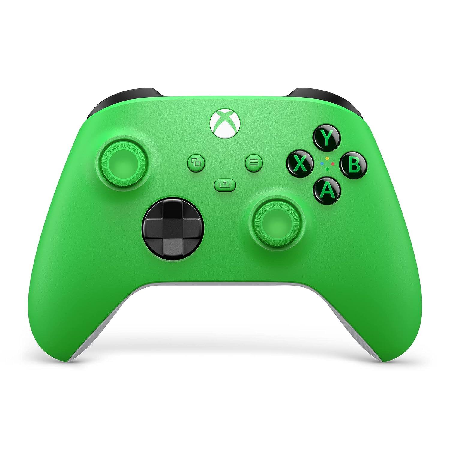 Angle. Microsoft - Xbox Wireless Controller for Series X, Series S, Windows with MightySkins Custom Skin Code - Velocity Green - Velocity Green.