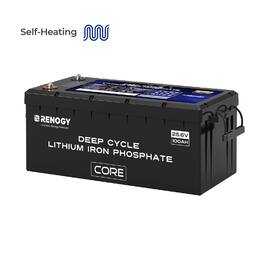 Renogy - 24V 100Ah Core Series Deep Cycle Lithium Iron Phosphate Battery