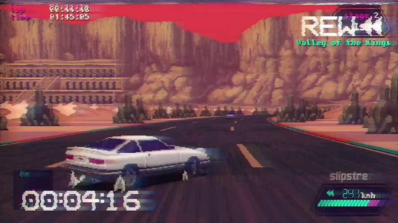88:44:48 01:45:85 stage 2 REWT Valley of the Kings 00:04:16 slipstre 288 kmh