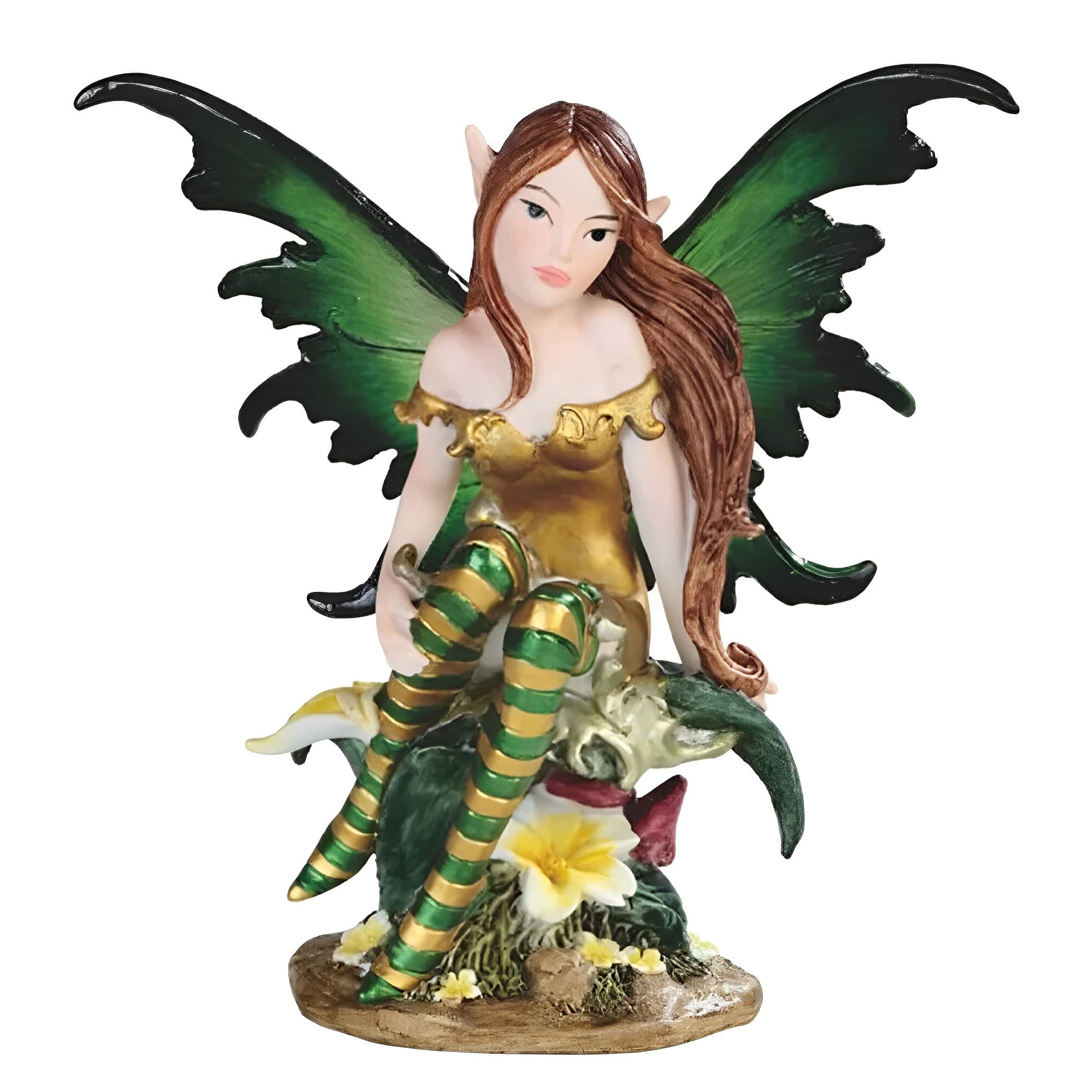 FC Design - 5"H Fairy with Wings Figurine Statue Office Desk Tabletop Home Decor Gift - Multi-Color