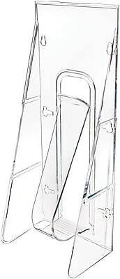 Alt View 4. Deflecto - Stand-Tall Brochure Holder, Wall Mounted Plastic - Clear.