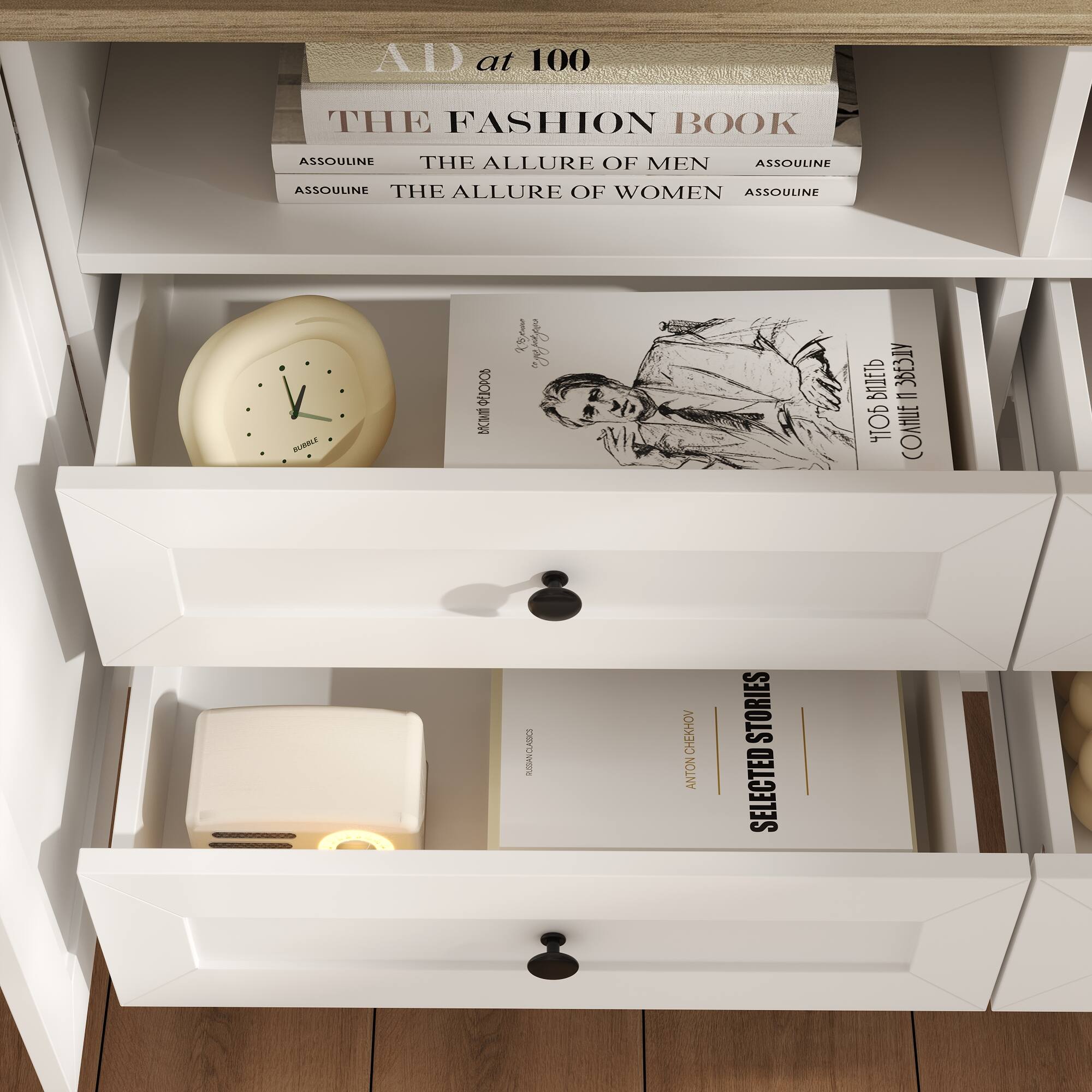 AD at 100  
THE FASHION BOOK  
ASSOULINE THE ALLURE OF MEN ASSOULINE  
ASSOULINE THE ALLURE OF WOMEN ASSOULINE  
BUBBLE  
BACMANN  

RUSSIAN CLASSICS  
CHEKHOV ANTON  
STORIES SELECTED