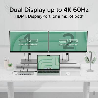 USB C Hub Dockingstation für zwei Monitore USB C Hub Dockingstation für zwei Monitore