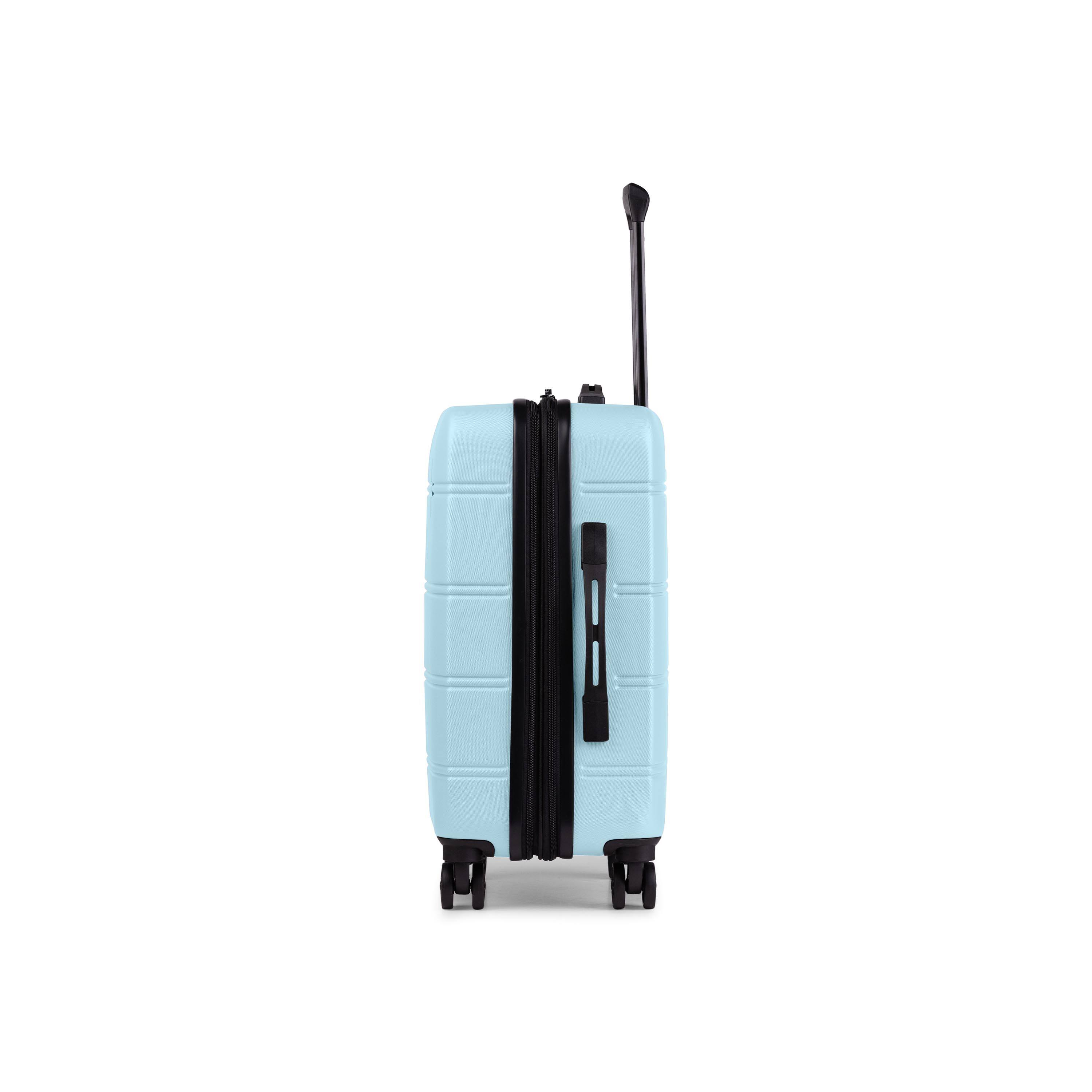 Left. Swiss Mobility - Swiss Mobility LAX 3 piece Hardside Luggage set - LBLUE.