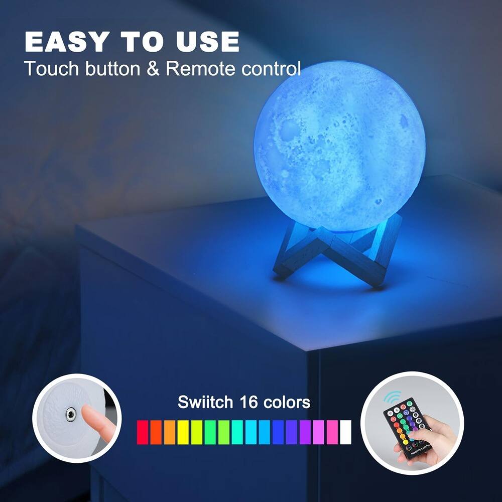 EASY TO USE  
Touch button & Remote control  

Switch 16 colors