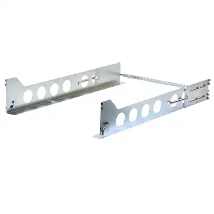 Front. RackSolutions - RackSolutions 3U Tool-less Universal Rail 28in Depth with Tool-less Wirebar - Black.