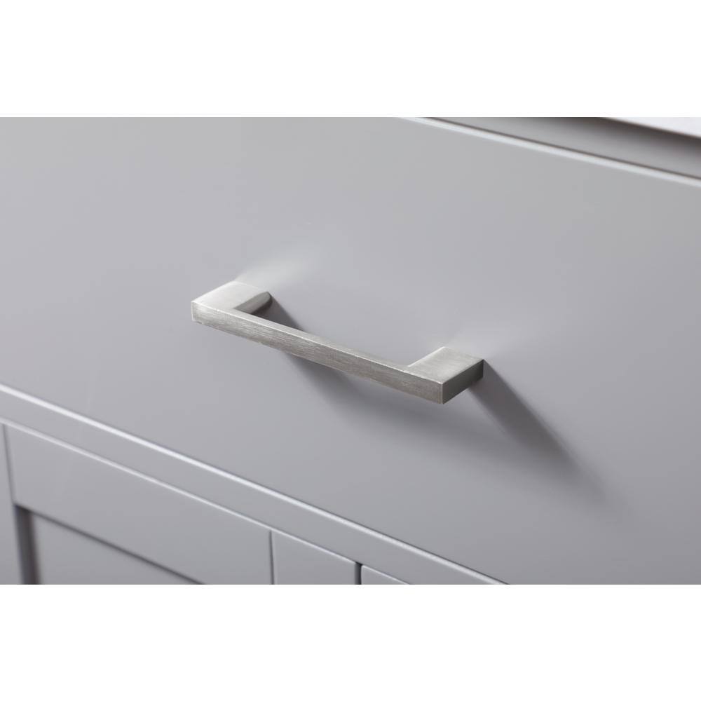 Left. Elegant Kitchen and Bath - 24 Inch SIngle Bathroom Vanity In Grey - Grey.