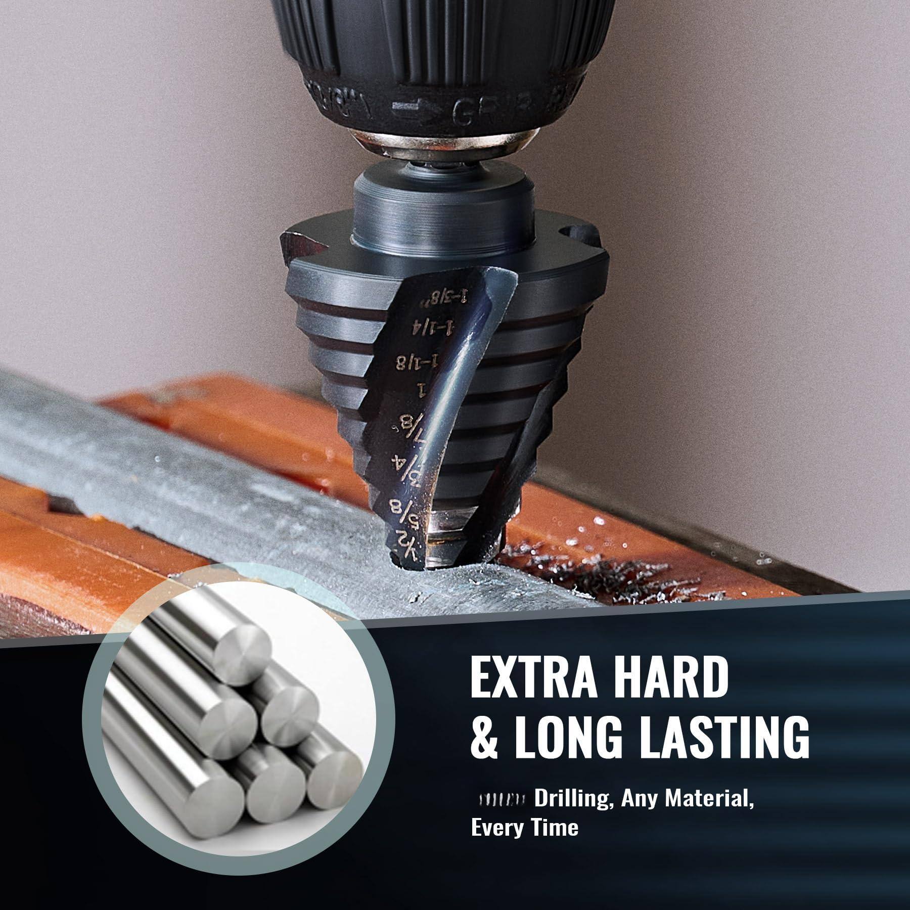1-218 1-1/4 1-1/8 1 7/8 1/4 4 8/ EXTRA HARD & LONG LASTING

Drilling, Any Material, Every Time