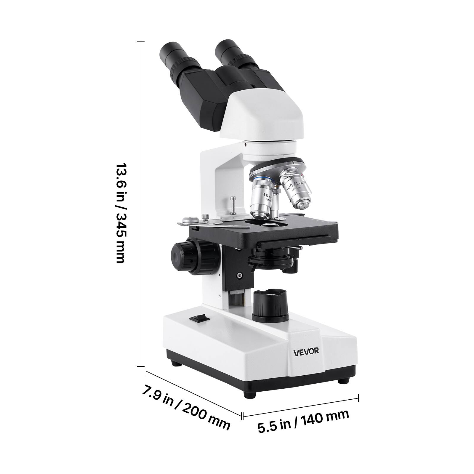 13.6 in / 345 mm  
7.9 in / 200 mm  
5.5 in / 140 mm