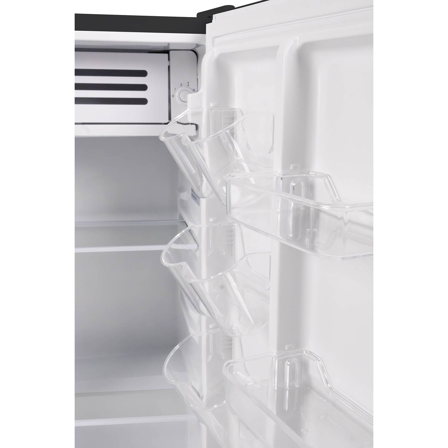 Alt View 6. Frigidaire - Frigidaire EFR397BLACK 3.2 Cu. Ft. Black Retro Compact Refrigerator with Side Bottle Opener - Black.