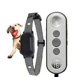 PRIMEPLUS - 4000FT Remote Dog Training Collar, IPX7 Waterproof, 3 Training Modes (Beep, Vibration, Microcurrent) for 10-120 lbs Dog - Black