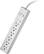 Front. Insignia™ - 6-Outlet Surge Protector - White.