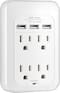 4 OUTLET WALLMOUNT + USB-Front_Standard