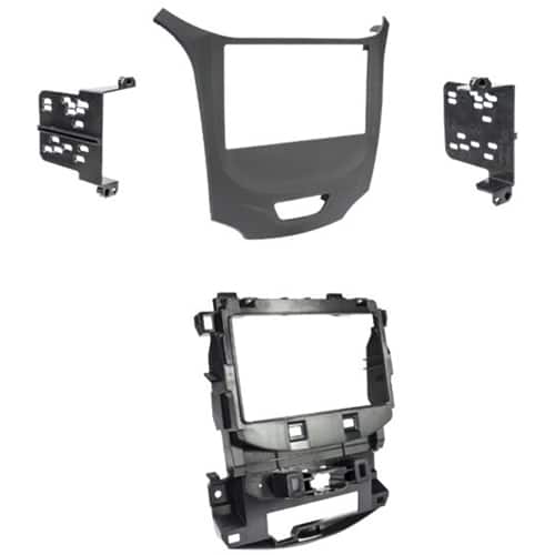 Front. Metra - Dash Kit for Select 2016-2020 Chevrolet Cruze DDIN - Matte Black.