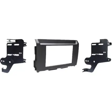Front. Metra - Dash Kit for Select 2016-2019 Nissan Titan DDIN - Matte Black.