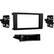 Front. Metra - Dash Kit for Select 2003-2010 Porsche Cayenne DIN DDIN - Matte Black.