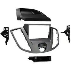 Front. Metra - Dash Kit for Select 2015-2019 Ford Transit DIN DDIN - Gray.