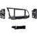 Front. Metra - Dash Kit for Select 2017-2018 Hyundai Elantra DIN - Matte Black.