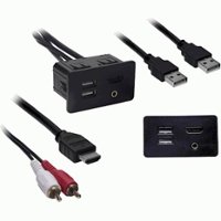 Metra - USB Adaptor for Select 2015-2020 Ford F-150 - Black - Front_Zoom