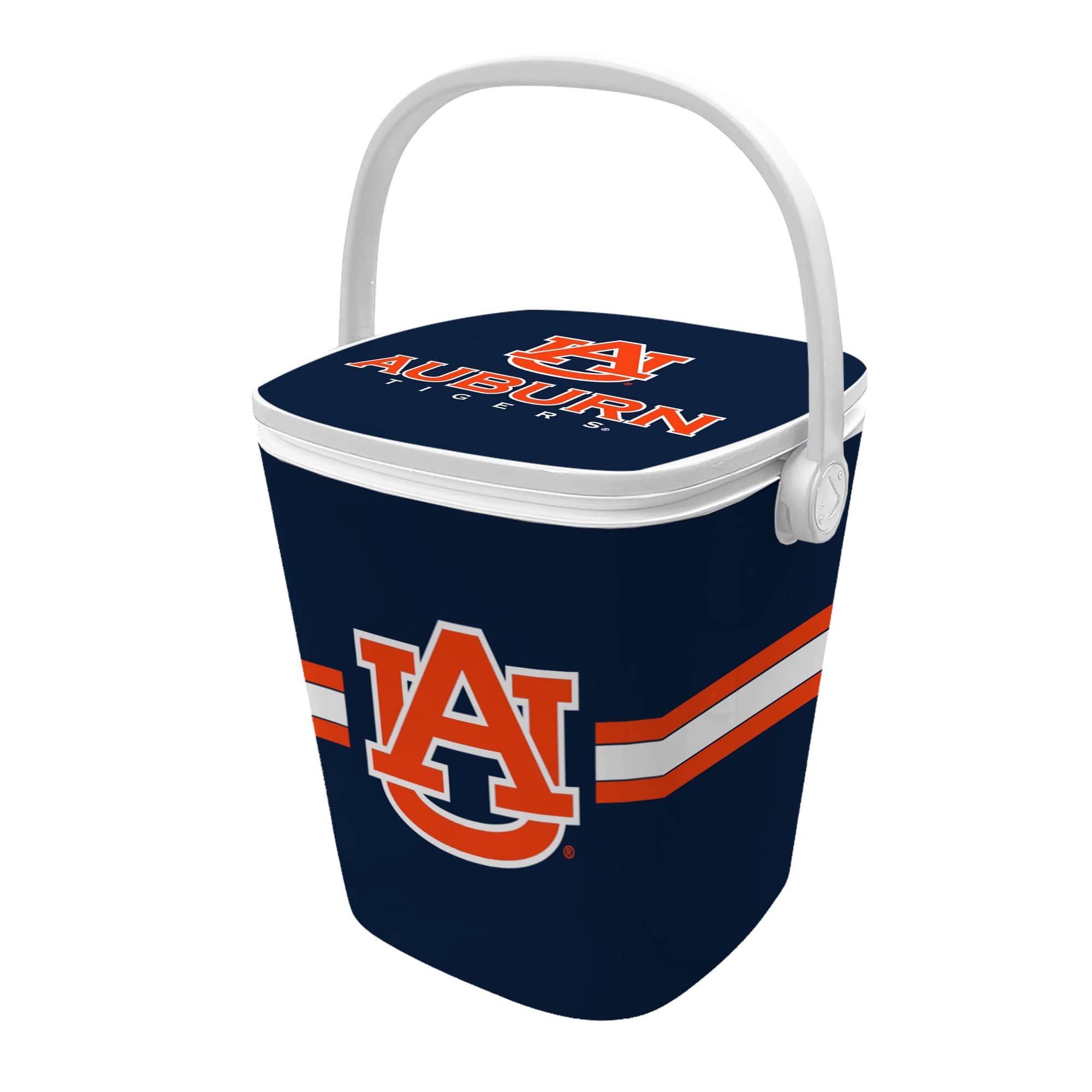 Indigo Falls - Auburn Tigers 16-Quart Mini Cool Bar Cooler - White