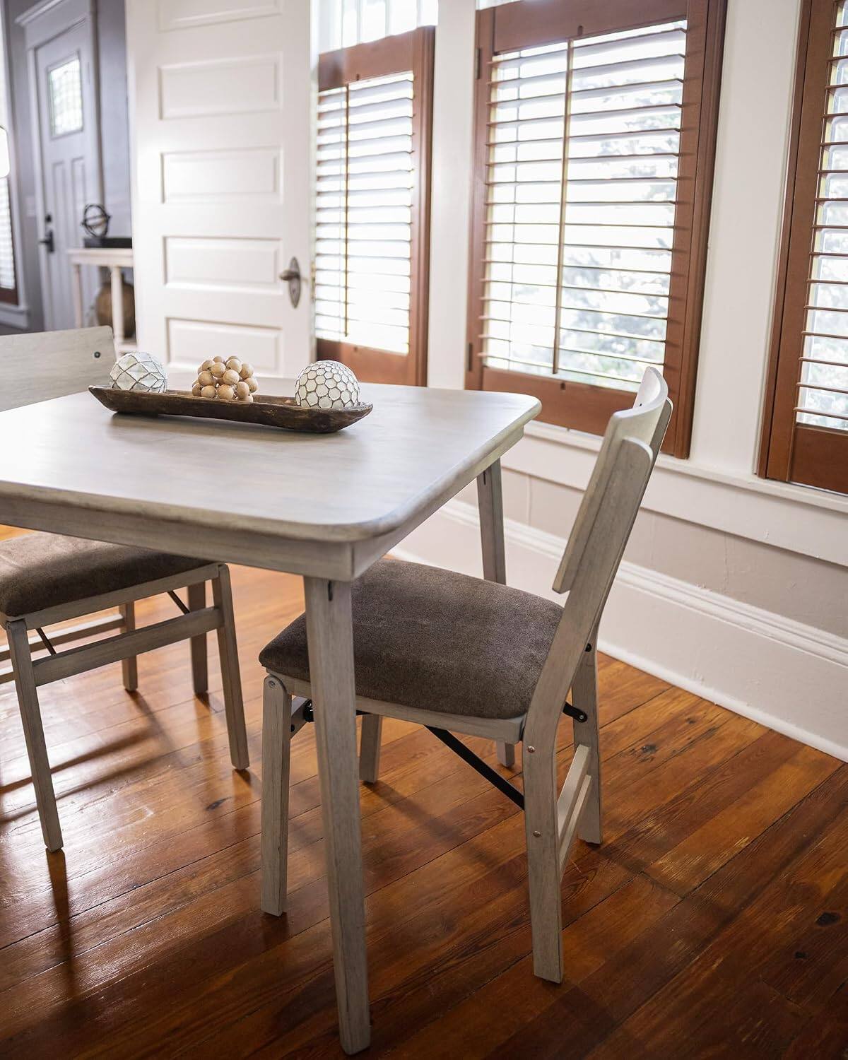 Alt View 7. Stakmore - Stakmore Classic Comfort Curve Back Folding Chair, Driftwood Frame with Bravado Aztec Fabric - Gray.