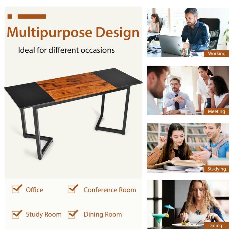 Multipurpose Design  
Ideal for different occasions  

- Office  
- Conference Room  
- Study Room  
- Dining Room  

Working  
Meeting  
Studying  
Dining