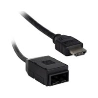 AXXESS - 0.58' HDMI Retention Cable for Honda Civic 2014-2015 - Black - Front_Zoom