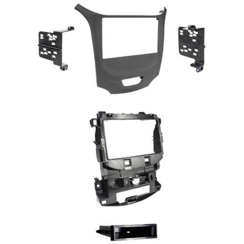Front. Metra - Dash Kit for Select 2016-2020 Chevrolet Cruze DIN - Matte Black.