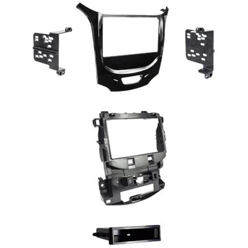 Front. Metra - Dash Kit for Select 2016-2018 Chevrolet Cruze - Black High Gloss.