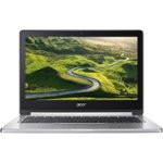 Front Zoom. Acer - R 13 2-in-1 13.3" Touch-Screen Chromebook - MT8173 - 4GB Memory - 64GB eMMC Flash Memory - Sparkly Silver.