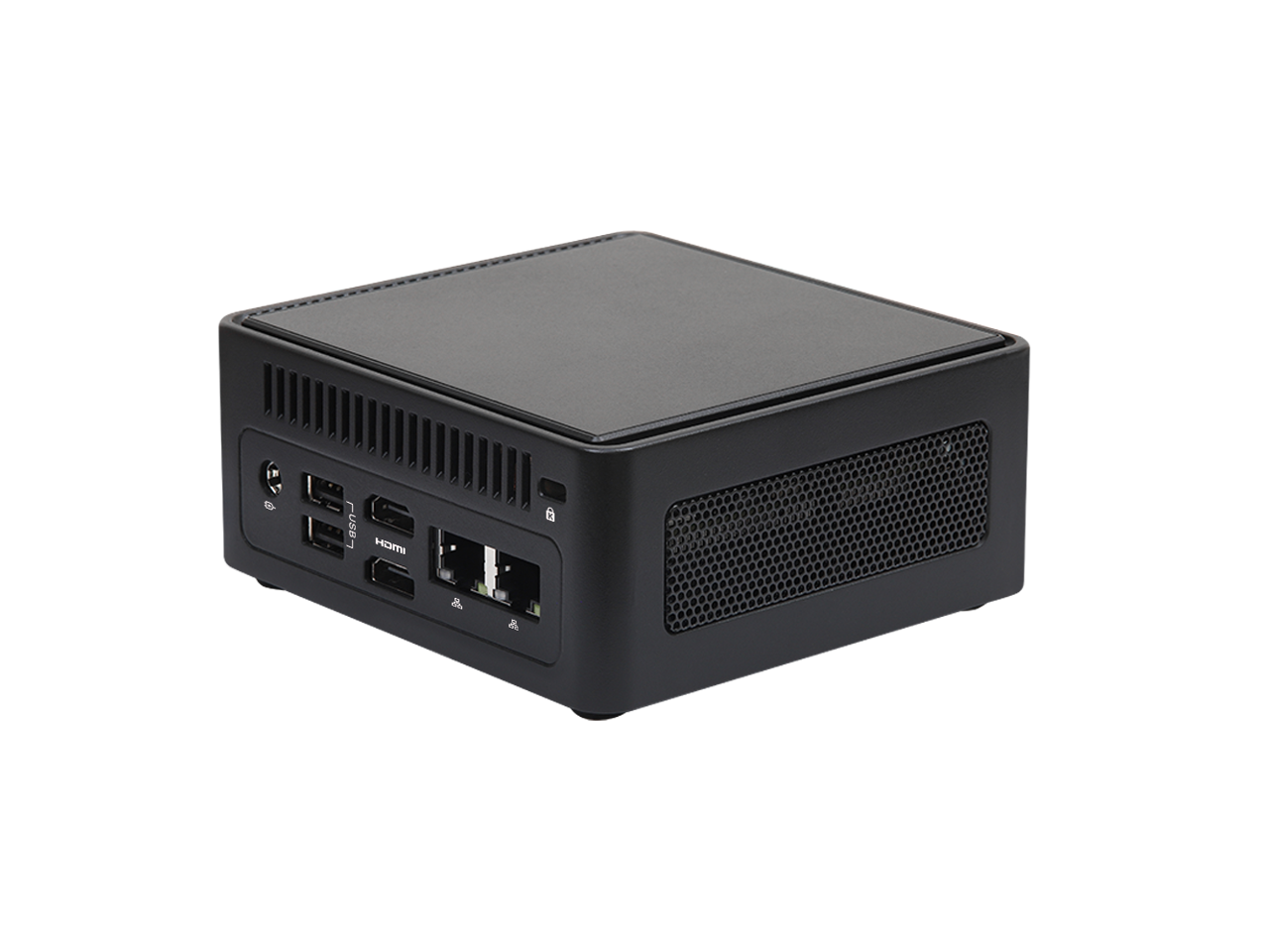 Alt View 3. ASRock - ASRock Industrial 4X4 BOX-8640U Black Fanned Barebone AMD Ryzen 5  DDR5 5600 MHz, up to 96GB (48GB per DIMM)8640U.