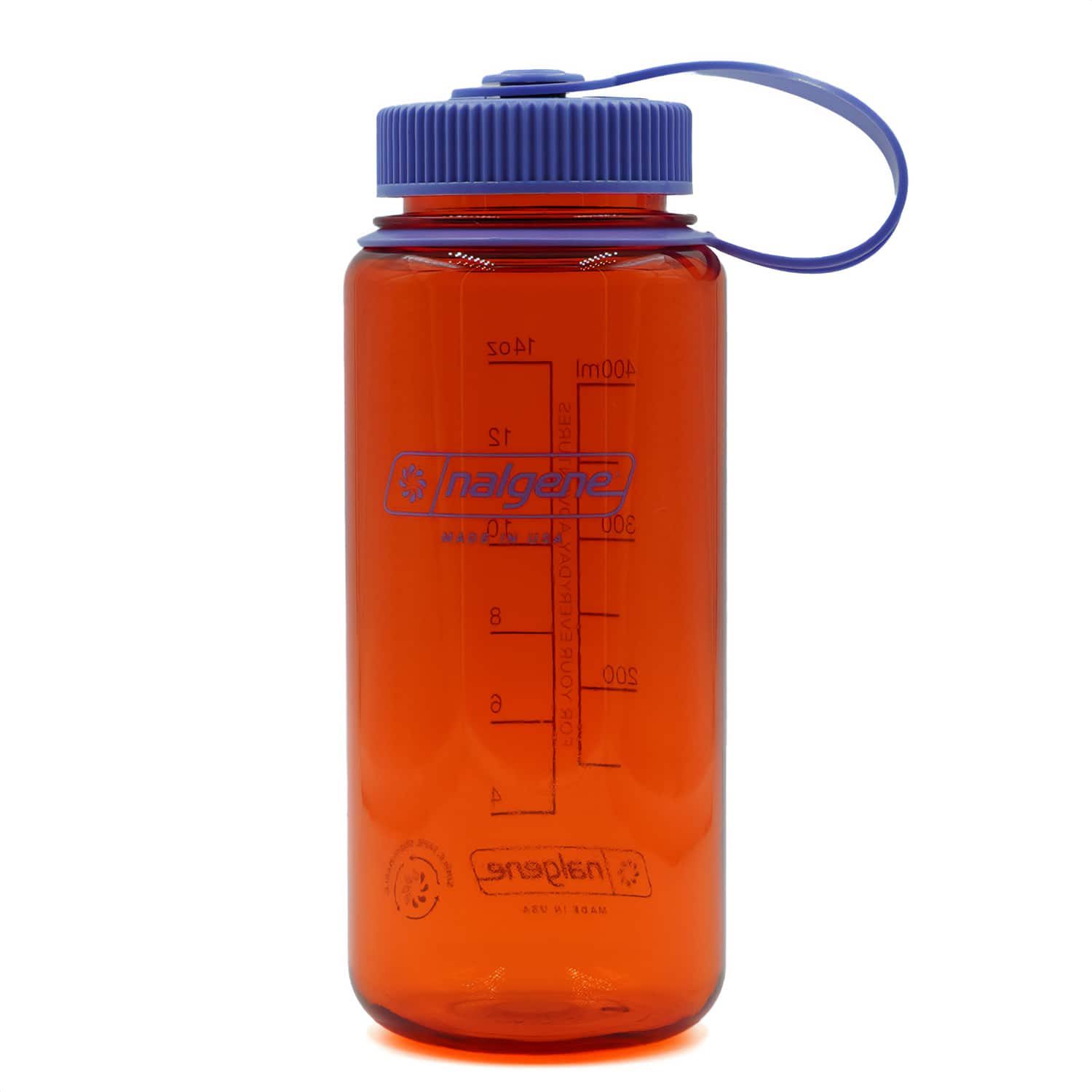 Photos - Water Bottle Nalgene  Sustain 16 oz. Wide Mouth  - Marmalade Orange DEB-SUSTAIN-WM-16OZ 