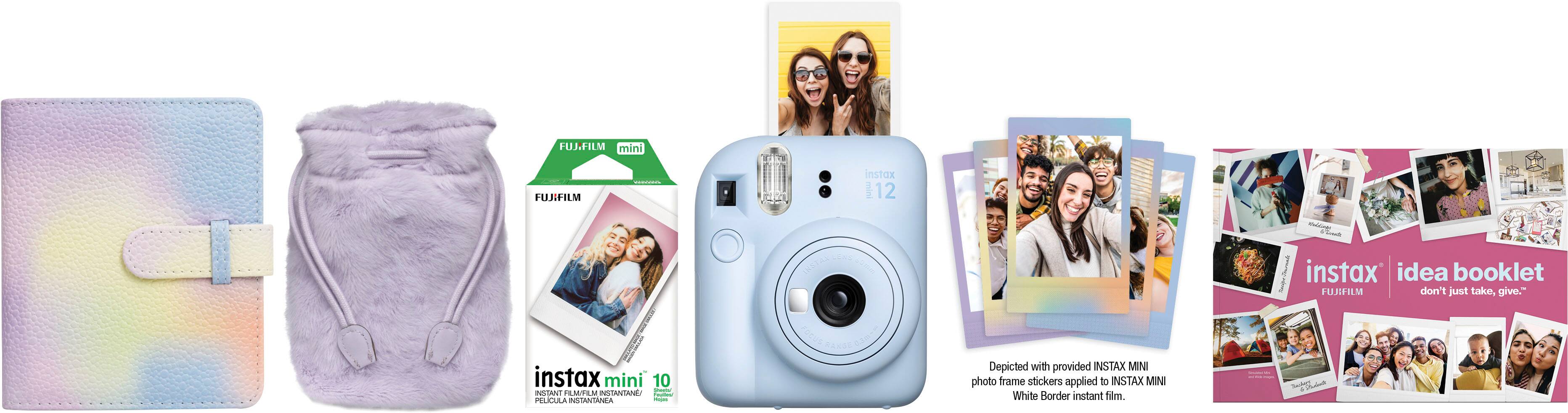 Fujifilm - INSTAX MINI 12 Holiday Bundle - Pastel Blue