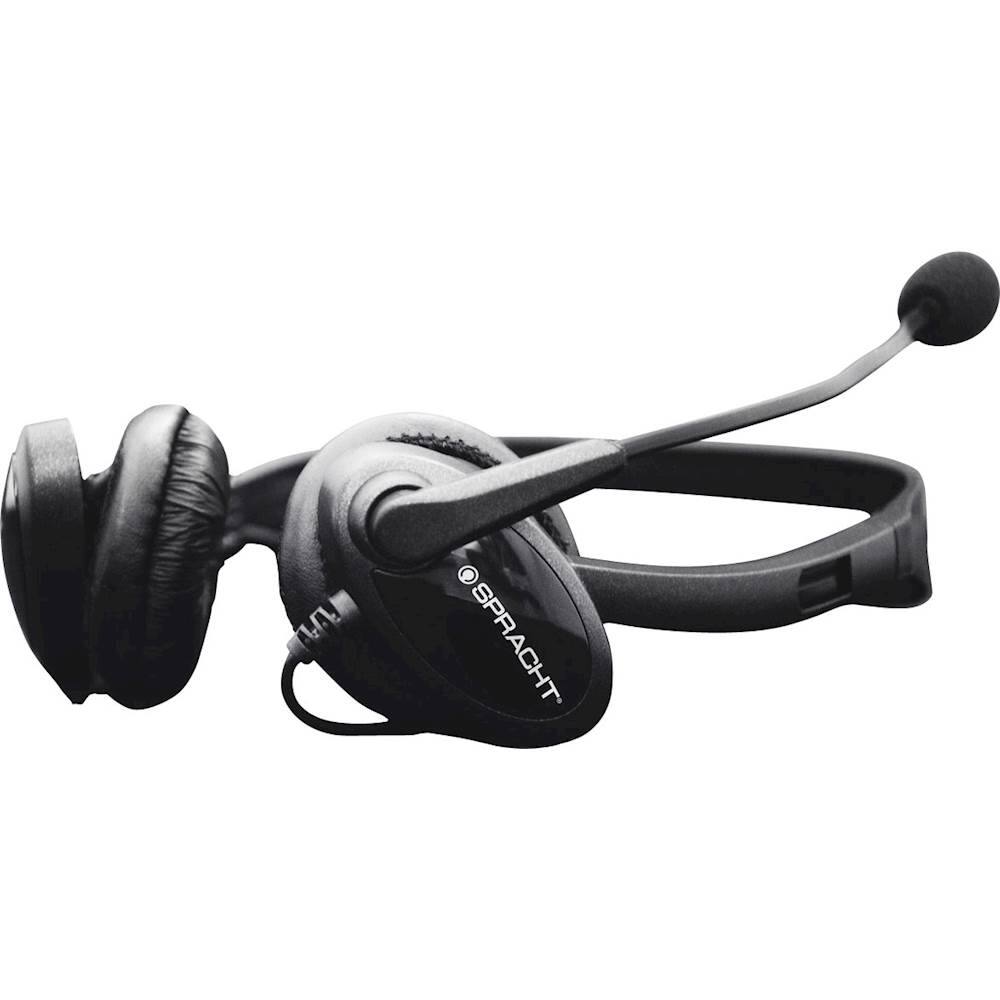 Left. Spracht - ZUM Hands-Free Headset - Black.