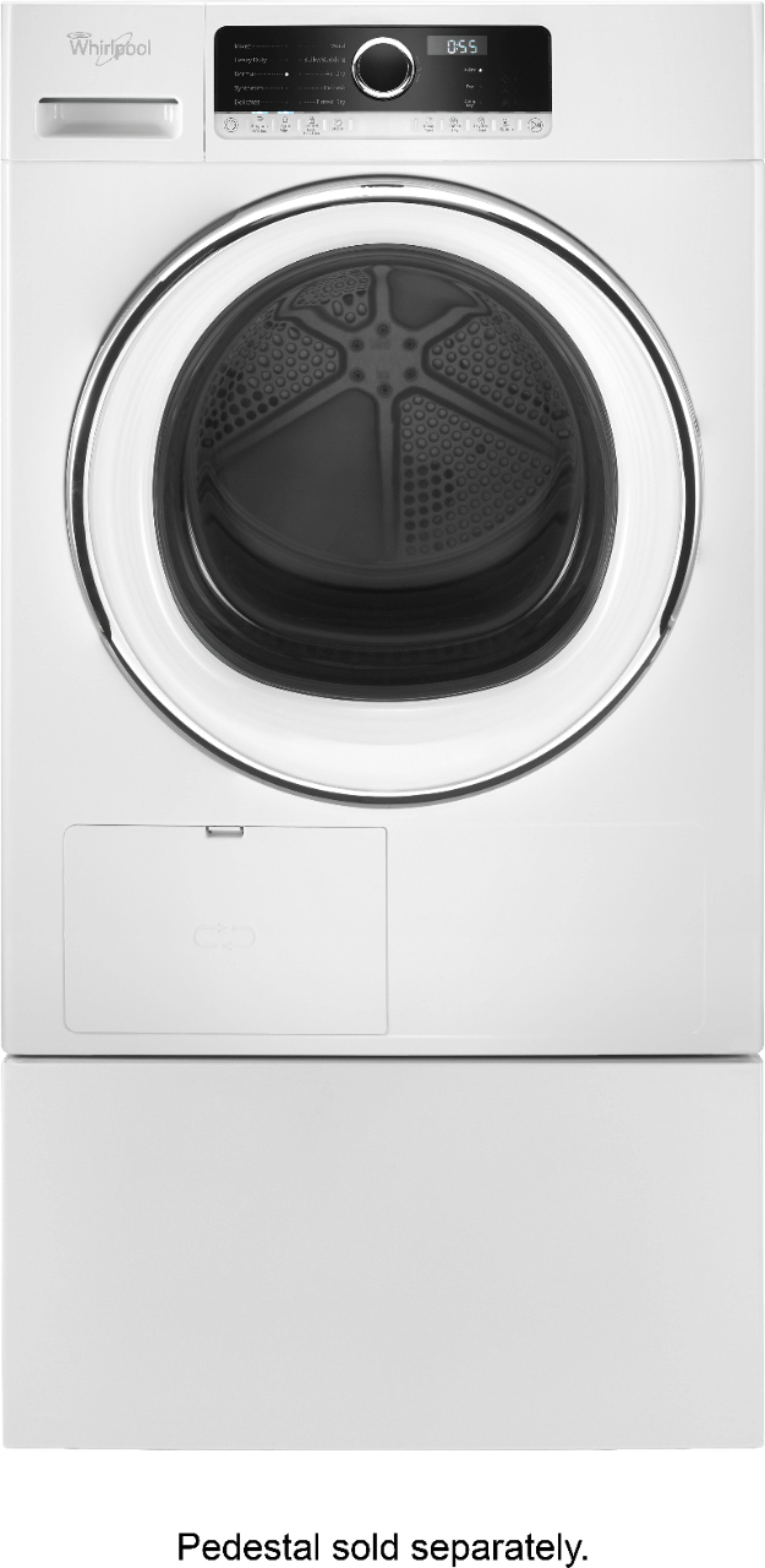 Alt View 11. Whirlpool - 4.3 Cu. Ft. Stackable Electric Dryer with Steam and Wrinkle Shield - White.