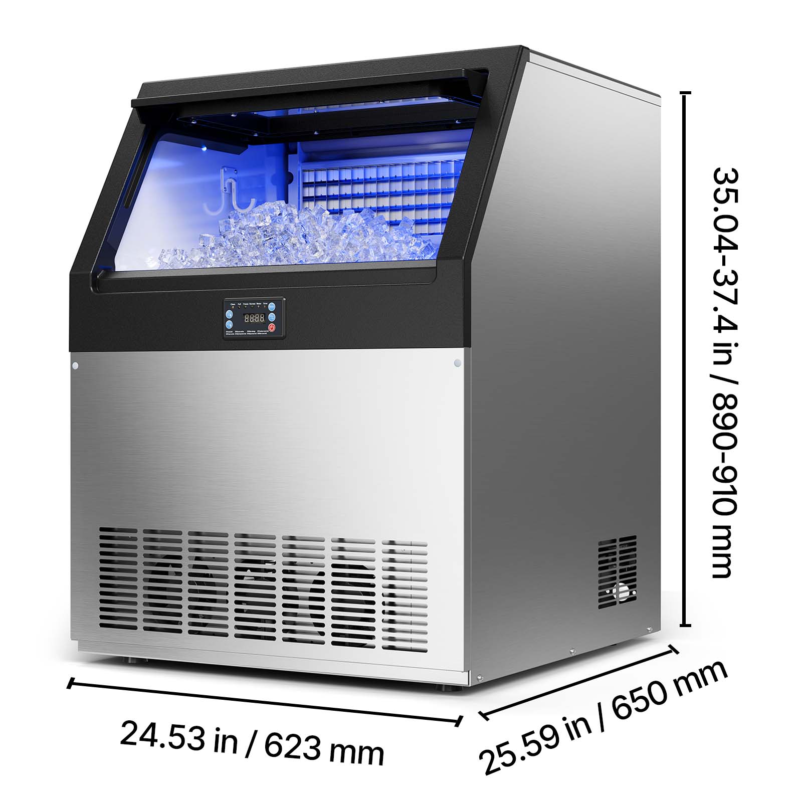 24.53 in / 623 mm  
35.04-37.4 in / 890-910 mm  
25.59 in / 650 mm