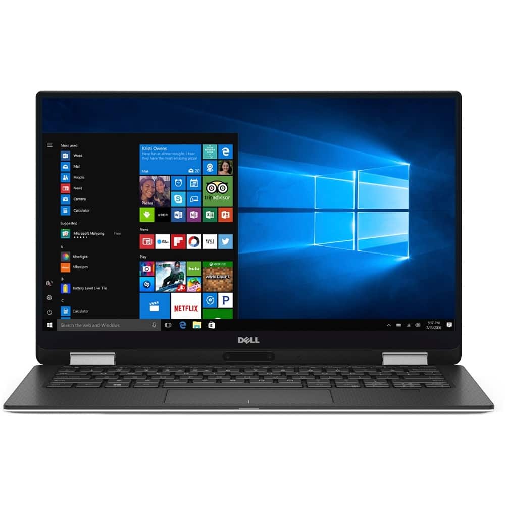 Dell - XPS 2-in-1 13.3" Touch-Screen Laptop - Intel Core i7 - 8GB Memory - 256GB Solid State Drive - Silver - Larger Front
