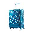 American Tourister - 29.5" Spinner - Light blue squares - Larger Front
